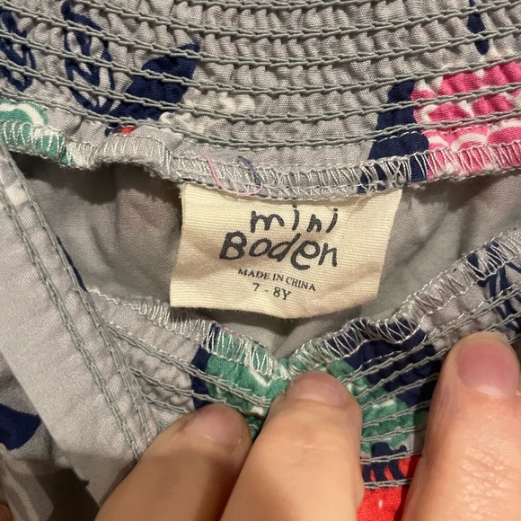 Mini Boden Adorable Gray dress with novelty Owl print. Size 7 - 8 year - Picture 6 of 9